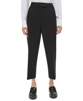 Женские укороченные брюки со складками спереди Calvin Klein, черный