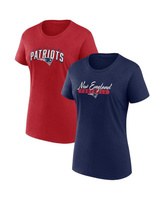 Женский фирменный комплект из темно-красной футболки для болельщиков New England Patriots Fanatics