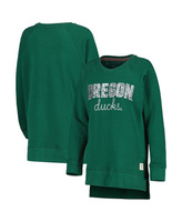 Женский зеленый пуловер реглан с принтом Oregon Ducks Steamboat и животным принтом, толстовка Pressbox, зеленый