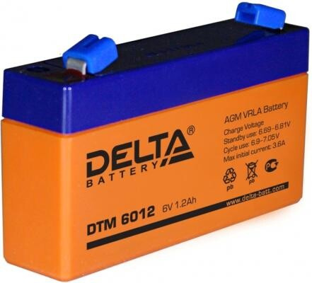 Батарея Delta DTM 6012 1.2Ач 6B DELTA
