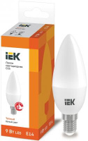 Iek LLE-C35-9-230-30-E14 Лампа светодиодная LED C35 свеча 9Вт 230В 3000К E14 IEK