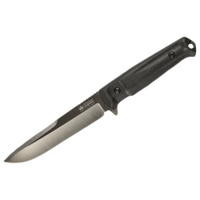Нож фиксированный Kizlyar Supreme Alpha AUS-8 Stonewash черный