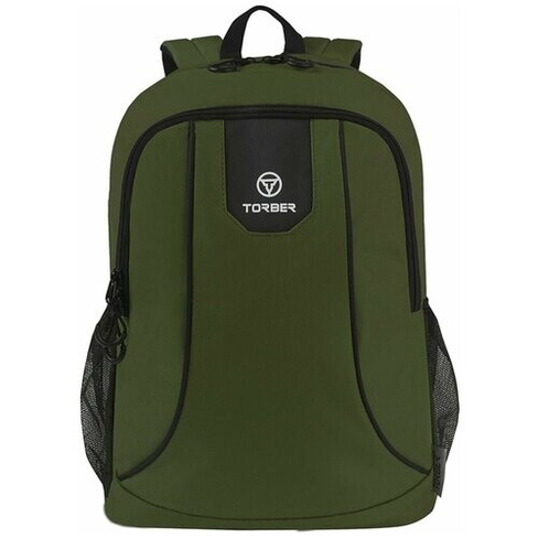 Повседневный рюкзак TORBER ROCKIT T8283-GRN с отделением для ноутбука 15", зеленый, полиэстер 600D, 46 х 30 x 13 см, 19