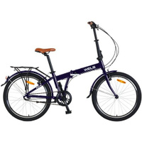 Велосипед складной WELS Folio 24-3 NEXUS (24", фиолетовый, 3 ск, 2023)