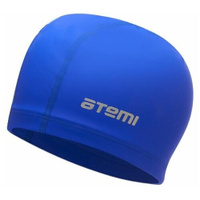 Шапочка для плавания тканевая с силиконовым покрытием, син, СС103 ATEMI