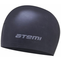 Шапочка для плавания Atemi, тонкий силикон, черный , TC409 ATEMI