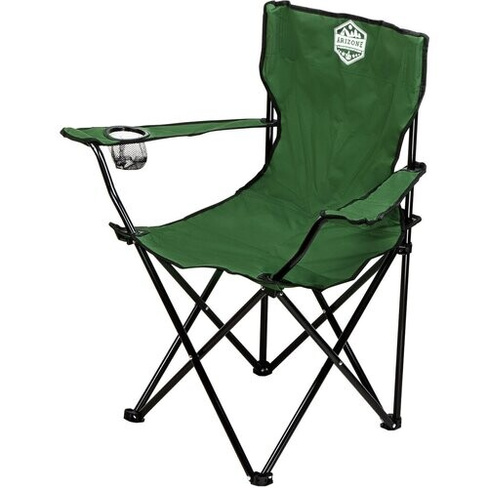 Кресло складное кемпинговое ARIZONE Coyote зеленое с держателем для бутылок и чехлом (42-909200) Arizone