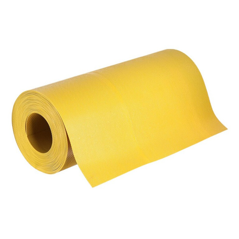 Лента бордюрная, 0.3 × 10 м, толщина 1.2 мм, пластиковая, желтая, greengo Greengo