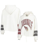 Женский пуловер с капюшоном Arizona Cardinals Harper овсяного цвета '47 Brand