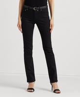 Прямые джинсы Super Stretch Premier, стандартной и короткой длины Lauren Ralph Lauren, черный