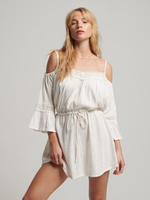 Мини-платье с открытыми плечами Superdry, Off White