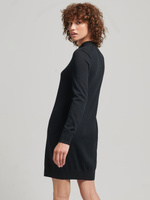 Мини-платье с длинными рукавами из мериносовой шерсти Superdry, черный