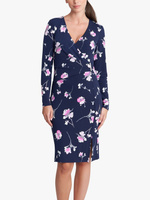 Gina Bacconi Платье с запахом Gaye и цветочным принтом, темно-синий/розовый