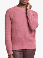 Кашемировый свитер в рубчик Pure Collection, цвет "Розовая орхидея"