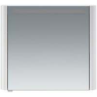 Зеркальный шкаф AM.PM Sensation, с подсветкой, правый, 80 см, белый глянец (M30MCR0801WG)