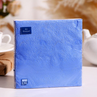 Бумажные салфетки EUROHOUSE 33x33 см, 3-слойные, Джинсовый синий Барокко 16 шт 57221
