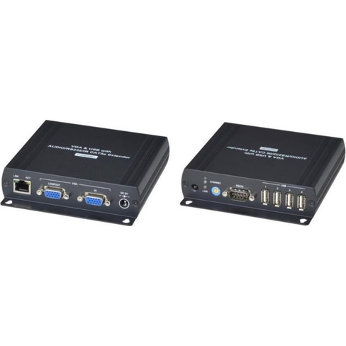 Комплект для передачи VGA, 4xUSB2.0, RS232, Стерео Аудио и ИК-управление SC&T sct1183
