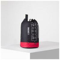Рюкзак-торба "Wine", 45*20*25, отдел на стяжке шнурком, красно/черный 5181431 NAZAMOK