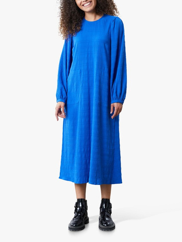 Вельветовое платье миди Lollys Laundry Lucas, синее
