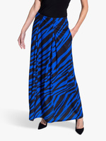 Плиссированная длинная юбка HotSquash Animal Box, ярко-синий/черный