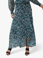 Макси-юбка Phase Eight Lola с цветочным принтом и глубоким подолом, бензиновый