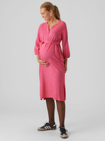 Платье-рубашка для беременных Mamalicious Misty Lia, цвет фуксия Fedora