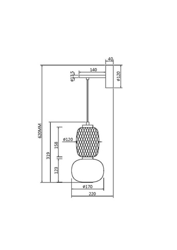 Настенный светильник Maytoni Pattern MOD267WL-L18G3K