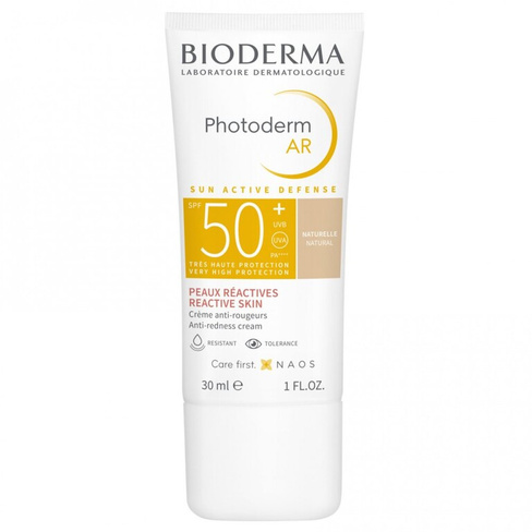 Солнцезащитный крем с тоном для кожи с покраснениями Фотодерм Photoderm Bioderma (Франция)