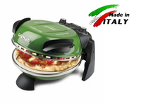 Пиццамейкер G3FERRARI Delizia G10006 зеленая, электрическая бытовая мини печь для выпечки пиццы