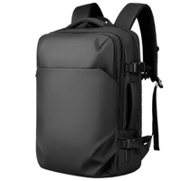 Рюкзак-сумка мужской городской дорожный маленький 19л для ноутбука 17.3 Mark Ryden MR9711 Черный водонепроницаемый с USB
