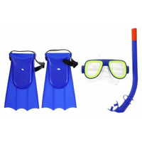 Набор для плавания детский: маска+трубка+ласты безразмерные, цвета (микс цветов, 1шт) ONLYTOP