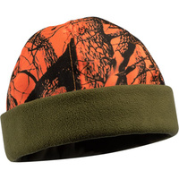 Сигнальная шапка Фабрика ЗОНТ ЕГЕРЬ, флис зеленый, верх оранжевый лес dad120003