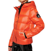 Куртка Superdry Puffer High Shine Toya, оранжевый