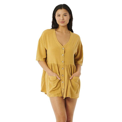 Короткое платье Rip Curl Premium Short Sleeve, желтый