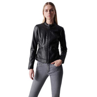 Куртка Salsa Jeans Basic Faux Leather, черный