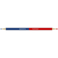 Двухцветный карандаш Воскресенская карандашная фабрика заточенный отказать/одобрить