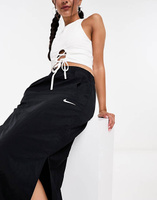 Черная тканая макси-юбка карго с галочкой Nike mini