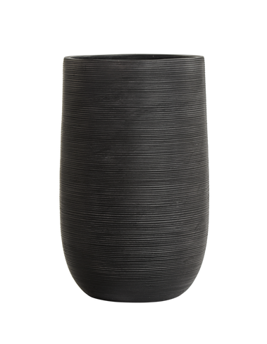 Кашпо TREEZ ERGO TreeLine Высокая округлая чаша Антрацит в-80, д-50 см 41.1023-0054-BLCK-80