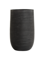 Кашпо TREEZ ERGO TreeLine Высокая округлая чаша Антрацит в-80, д-50 см 41.1023-0054-BLCK-80