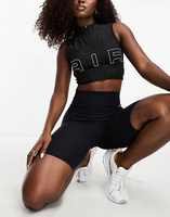 Черная укороченная майка Nike Running Air Dri-Fit