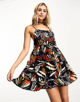Разноцветное длинное пляжное платье-комбинация Superdry Vintage