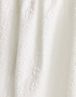 Белая однотонная жаккардовая юбка миди с цветочным принтом Monki