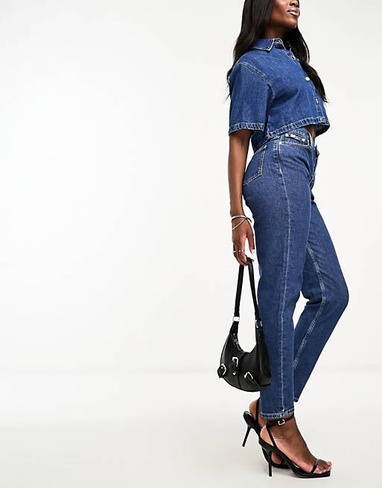 Темные джинсы для мамы Calvin Klein Jeans