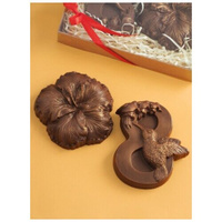 Шоколадная фигурка из бельгийского шоколада Шоколадный набор подарочный "Цветок" Подарок на 8 марта, Подарок для женщины
