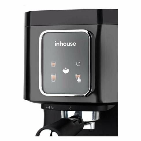 Кофеварка рожкового типа Inhouse ICM2002BK черная inhouse