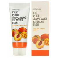 Lebelage Пенка для умывания с экстрактами персика и манго "Fruit Peach & Apple Mango Cleansing Foam", 100 мл