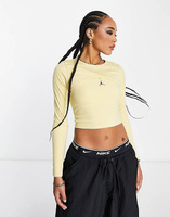 Лимонная футболка с длинным рукавом Jordan Sport 2 в 1