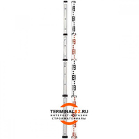 Рейка нивелирная телескопическая ELITECH 2210.000500 4м (4секции) уровень