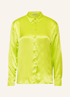 Блуза рубашка MRS & HUGS aus Satin, светло-зеленый