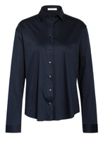 Блуза рубашка Soluzione aus Jersey, темно-синий
